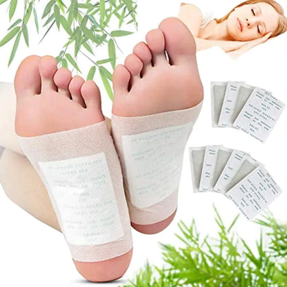1box (10pcs）Original Kinoki Cleansing Detox Foot Pads Organic Herbal CIeansing Patches