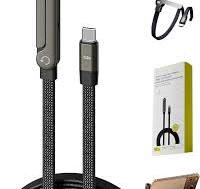 240W 2-in-1 C to C Cable with Phone Stand