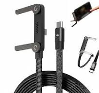 240W 2-in-1 C to C Cable with Phone Stand